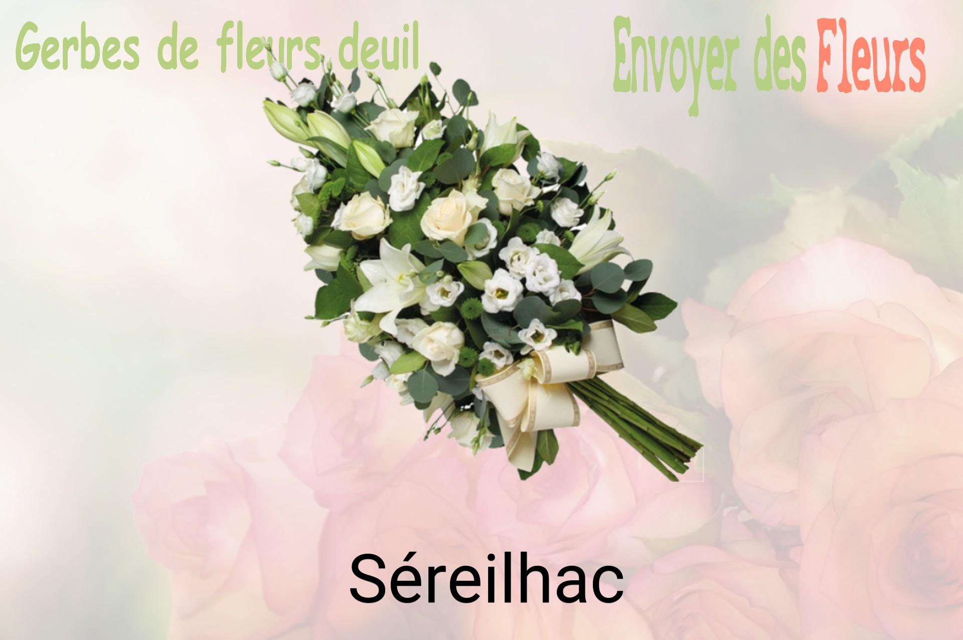 Gerbe de fleurs de deuil livrée à Séreilhac